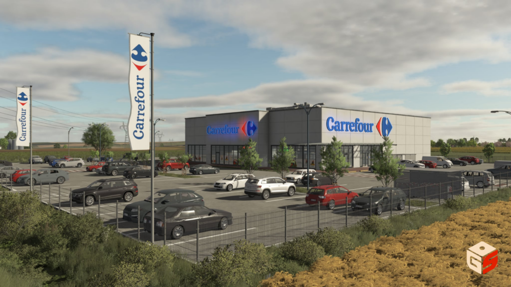 Carrefour wchodzi do&nbsp;Farming Simulator 25. Sieć szuka nowych dostawców w&nbsp;świecie gry